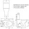 RAK Resort - Gloss White Maxi Close Coupled Rimless Toilet with Wrap Over Soft Close Seat