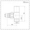 Milano - Chrome Radiator Valves - 15mm Copper Adapters