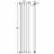 Milano Urban - White Vertical Column Radiator - 1800mm x 383mm (Double Column)