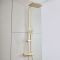 Milano Arvel - Modern Thermostatic Bar Shower Valve with Square Shower Head and Hand Shower - Choice of Finish