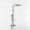 Milano Arvo - Modern Thermostatic Square Bar Shower Valve with Hand Shower and Shower Head - Chrome
