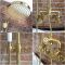 Milano Zandra - Industrial Style Manual Exposed Shower Valve with Round Shower Head and Hand shower - Brushed Brass