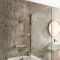 Milano Elsie - Modern Round Thermostatic Bar Shower Valve with Hand Shower and Riser Rail - Choice of Finish