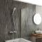 Milano Tolima - Modern Square Thermostatic Bar Shower Valve with Bath Spout and Hand Shower - Choice of Finish
