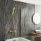 Milano Tolima - Modern Square Thermostatic Bar Shower Valve with Bath Spout and Hand Shower - Choice of Finish