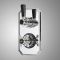 Milano Elizabeth - Traditional Concealed Thermostatic Twin Shower Valve - Chrome and Black