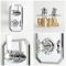 Milano Elizabeth - Traditional Concealed Thermostatic Twin Shower Valve - Chrome and White
