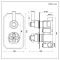 Milano Elizabeth - Traditional Concealed Thermostatic Twin Shower Valve - Chrome and White