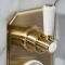 Milano Elizabeth - Traditional Concealed Thermostatic Twin Shower Valve - Brushed Brass
