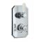 Milano Elizabeth - Traditional Concealed Thermostatic Twin Diverter Shower Valve - Chrome and White