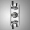 Milano Elizabeth - Traditional Concealed Thermostatic Triple Shower Valve - Chrome and Black
