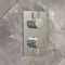 Milano Otto - Modern 2 Outlet Thermostatic Twin Diverter Shower Valve - Choice of Finish