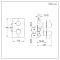 Milano Otto - Modern 2 Outlet Thermostatic Twin Diverter Shower Valve - Choice of Finish