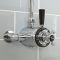 Milano Elizabeth - Traditional Dual Control Exposed Thermostatic Shower Valve - Chrome and Black