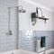 Milano Elizabeth - Traditional Dual Control Exposed Thermostatic Shower Valve - Chrome and Black