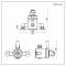 Milano Elizabeth - Traditional Dual Control Exposed Thermostatic Shower Valve - Chrome and White