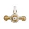 Milano Elizabeth - Traditional Dual Control Exposed Thermostatic Shower Valve - Brushed Brass