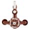 Milano Elizabeth - Traditional Twin Exposed Thermostatic Shower Valve - Brushed Copper