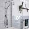 Milano Elizabeth - Traditional Triple Exposed Thermostatic Shower Valve - Chrome and Black
