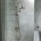 Milano Earlham - Art Deco Triple Exposed Thermostatic Shower with Rigid Riser Rail (2 Outlet) - Choice of Finish