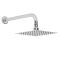 Milano Lisse - Concealed Brushed Shower Tower Panel with 200mm Square Head and Wall Arm