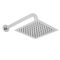 Milano Lisse - Concealed Brushed Shower Tower Panel with 200mm Square Head and Wall Arm
