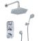 Milano Earlham - Art Deco Thermostatic Shower with Shower Head and Hand Shower (2 Outlets) - Choice of Finish