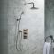 Milano Earlham - Art Deco Thermostatic Shower with Shower Head and Hand Shower (2 Outlets) - Choice of Finish