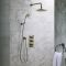 Milano Earlham - Art Deco Thermostatic Shower with Shower Head and Hand Shower (2 Outlets) - Choice of Finish