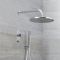 Milano Vis - Chrome Thermostatic Digital Shower with Round Shower Head and Hand Shower (2 Outlet)