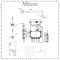 Milano Vis - Chrome Thermostatic Digital Shower with Square Shower Head and Hand Shower (2 Outlet)