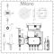Milano Vis - Chrome Thermostatic Digital Shower with Round Recessed Shower Head and Hand Shower (2 Outlet)