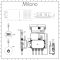 Milano Vis - Chrome Thermostatic Digital Shower with Square Waterblade Shower Head (2 Outlet)