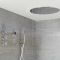 Milano Vis - Chrome Thermostatic Digital Shower with Round Recessed Shower Head, Hand Shower and Body Jets (3 Outlet)