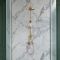 Milano Elizabeth - Brushed Brass Traditional Dual Exposed Thermostatic Shower with Grand Rigid Riser Rail (2 Outlet)