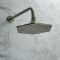 Milano Earlham - Art Deco Shower Head and Wall Mounted Arm - Choice of Finish