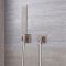 Milano Hunston - Square Brass Hand Shower - Brushed Nickel