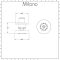 Milano Nero - Round Body Jet x6 - Black