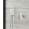 Milano Hunston - Brushed Nickel Shower with Square Hand Shower Kit (1 Outlet)