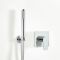 Milano Arcadia - Modern Chrome Shower with Round Hand Shower Kit (1 Outlet)