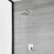 Milano Arcadia - Modern Chrome Shower with Round Shower Head (1 Outlet)