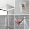 Milano Ashurst - Brushed Nickel Shower with Recessed Shower Head, Hand Shower and Riser Rail (2 Outlet)