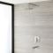 Milano Ashurst - Brushed Nickel Shower with Diverter, Shower Head and Bath Spout (2 Outlet)