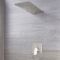 Milano Ashurst - Brushed Nickel Shower with Diverter and Waterblade Shower Head (2 Outlet)