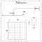 Milano Hunston - Brushed Nickel Shower with Diverter, Shower Head, Hand Shower and Riser Rail (2 Outlet)