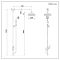 Milano Elizabeth - Traditional Victorian Grand Rigid Riser with Hand Shower - Chrome and Black
