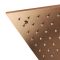 Milano Alara - Modern 400mm Square Ceiling Mounted Recessed Shower Head - Brushed Copper