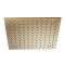 Milano Ayanna - Modern 400mm Square Ceiling Mounted Recessed Shower Head - Brushed Brass