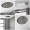 Milano Mirage - Modern Round 400mm Recessed Shower Head - Chrome