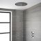 Milano Mirage - Modern Round 400mm Recessed Shower Head - Chrome